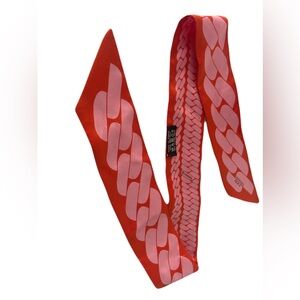 SOLD Authentic Hermes Twilly orange And Pink With Box